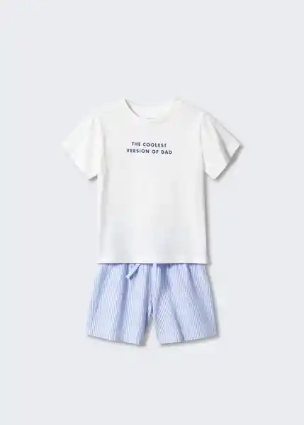 Pijama Coolest Offwhite Talla 70 Niños Mango