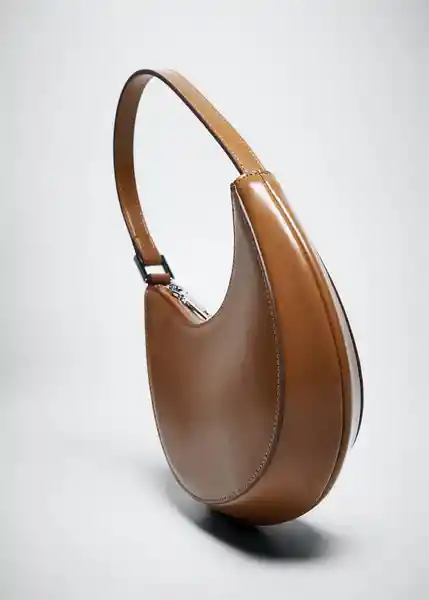 Bolso M Round Camel Talla 99 Mujer Mango