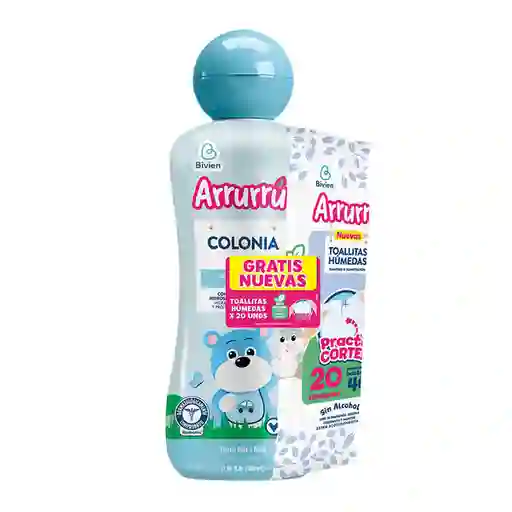 Arrurrú Colonia Original Azul + Toallita Gratis