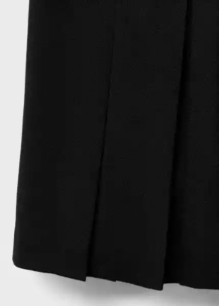 Falda Grunge Negro Talla 38 Mujer Mango