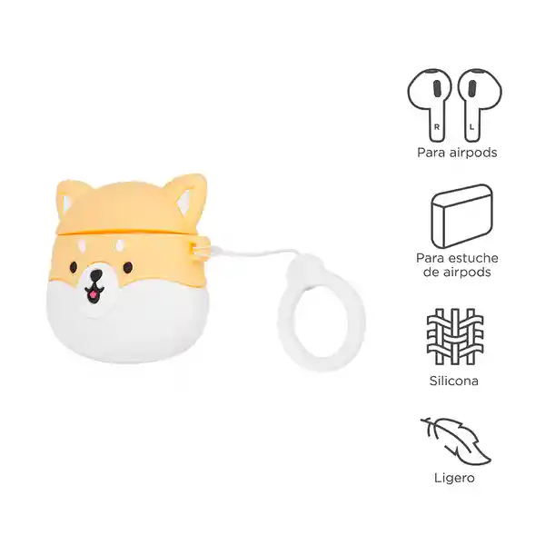 Funda Protectora de Audífonos Mini Family Shiba Miniso