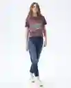  Camiseta Mujer Morado Talla Xs 602E001 AMERICANINO 