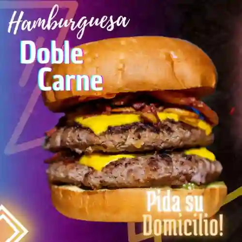Hamburguesa Doble Carne + Papas