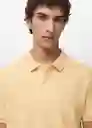 Camiseta Polo Rea Amarillo Talla M Hombre Mango