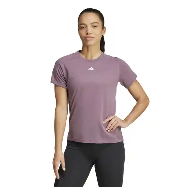 Adidas Camiseta Tr-es Crew Para Mujer Morado Talla XS