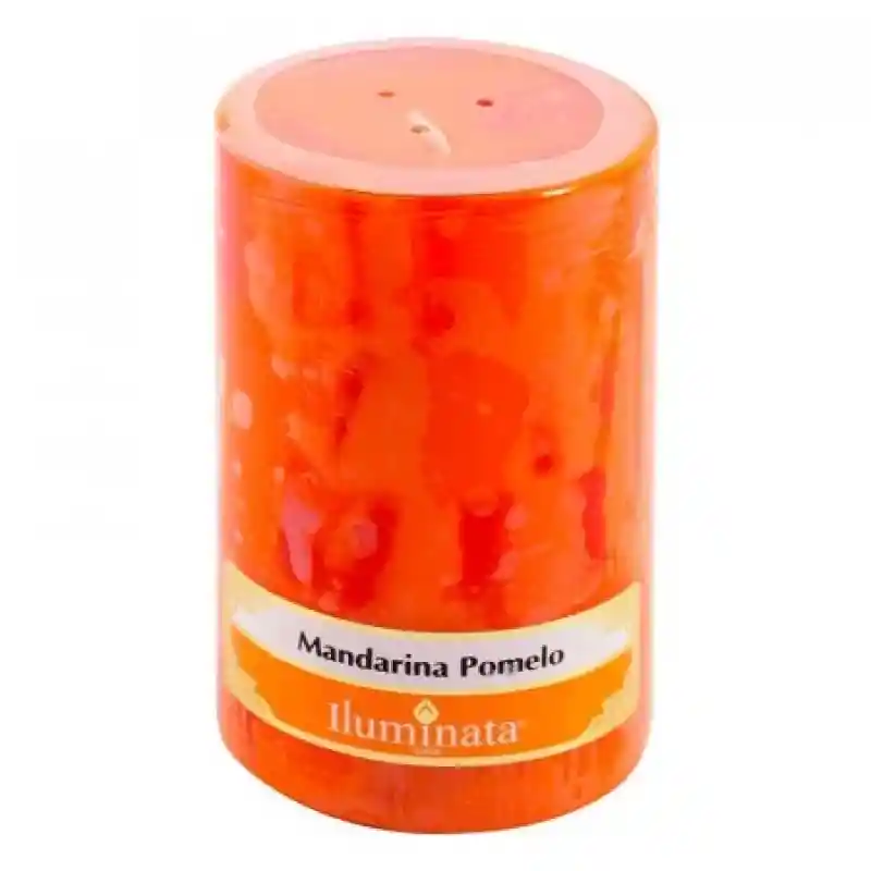 ILUMINATA Vela Decorativa Mandarina Pomelo Naranja P34Cmp