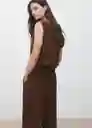 Top Adrian Marrón Talla M Mujer Mango