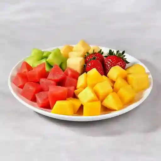 Manzana, Sandía, Mamón, Piña, Melón, Fresa, Mango