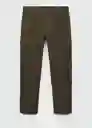 Pantalón Sootyc Khaki Talla 46 Hombre Mango