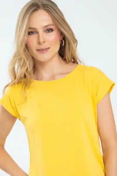 Camiseta Libby Color Amarillo Puro Talla S Ragged