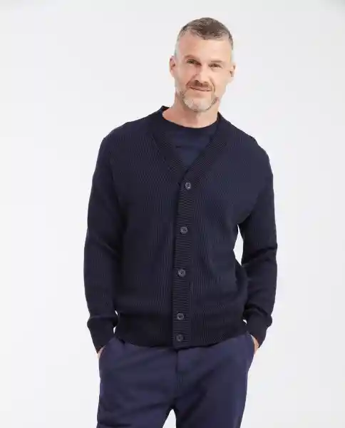 Cárdigan Tejido Comfy Azul Marino Ultraoscuro Talla M Chevignon