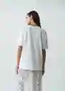 Camiseta Mujer Crudo Puro Claro Talla L 402G073 Naf Naf