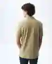 Camiseta Hombre Beige Talla M 801G006_BEI161110 Americanino