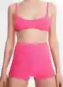 Short Corina Fucsia Talla M Mujer Mango