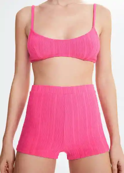 Short Corina Fucsia Talla M Mujer Mango