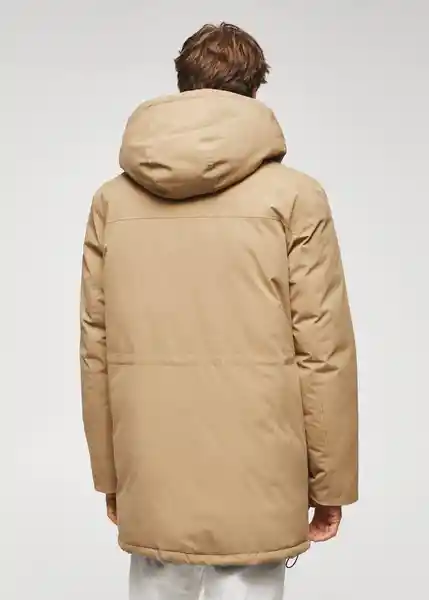 Chaqueta Parka Belmonte Camel Talla S Hombre Mango