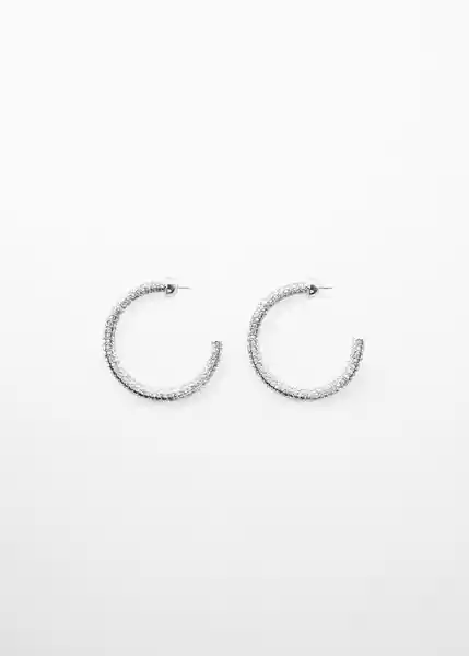 Pendientes Camil Plata Talla 99 Mujer Mango