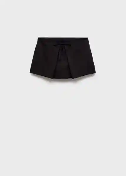 Falda Lazito Negro Talla 34 Mujer Mango