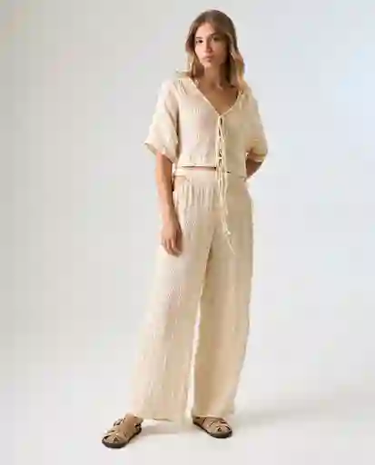 Camisa Mujer Amarillo Talla M 612G005_AMA120704 Americanino
