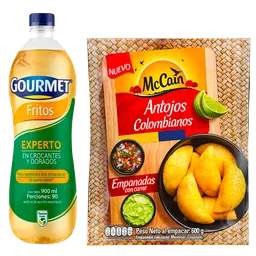 Combo McCain Empanadas Carne + Aceite Gourmet Fritos