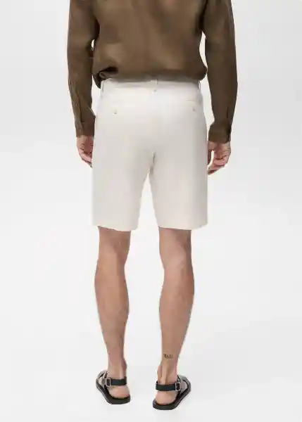 Bermuda Carp Offwhite Talla 38 Hombre Mango