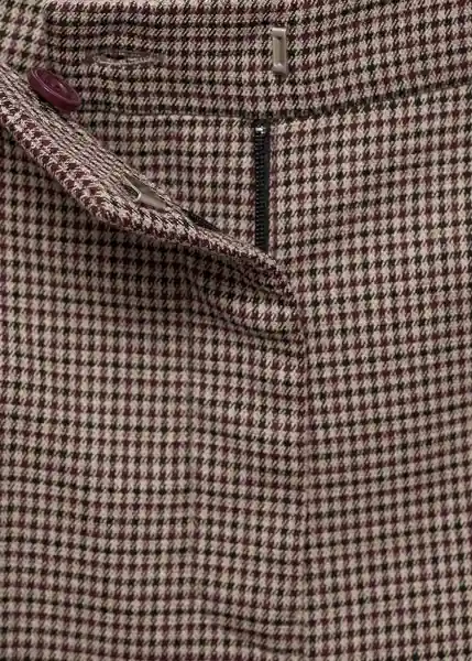 Pantalón Warm Granate Talla 32 Mujer Mango