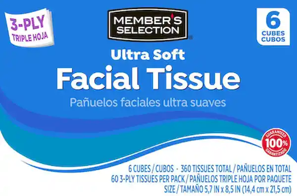Member's Selection Pañuelos Faciales Utra Suaves 