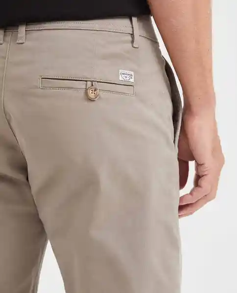 Pantalón Colors Masculino Gris Marta Medio Talla 34 Chevignon