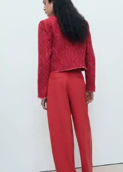 Chaqueta Rosso Rojo Talla XL Mujer Mango