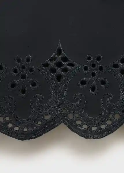 Top Luisa Negro Talla XS Mujer Mango