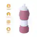 Vaso Plástico Plegable de Silicona de Rosa 600 mL Serie Miniso