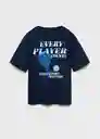 Camiseta Player Navy Talla 12 Niños Mango