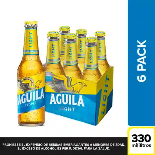 Aguila Cerveza Light Botella 330 Ml X6
