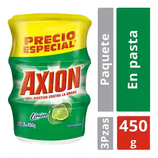 Axion Lavaplatos en Crema con Aroma a Limón
