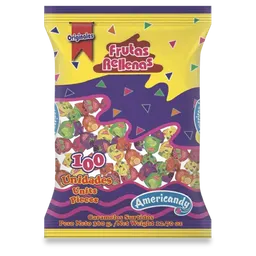 Americandy Dulce Frutas Rellenas
