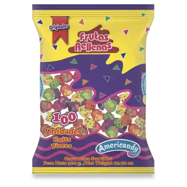 Americandy Dulce Frutas Rellenas