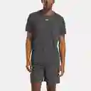 Reebok Camiseta Train Melange Tech Tee Manga Corta Gris T L