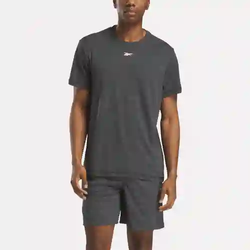 Reebok Camiseta Train Melange Tech Tee Manga Corta Gris T L