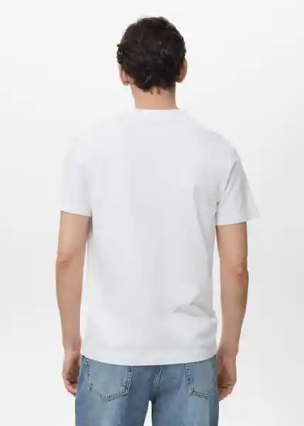 Camiseta Chelsea Blanco Talla XS Hombre Mango
