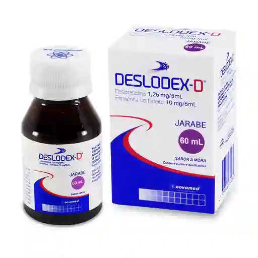 Deslodex D Jarabe Sabor a Mora (1.25 mg/ 10 mg)