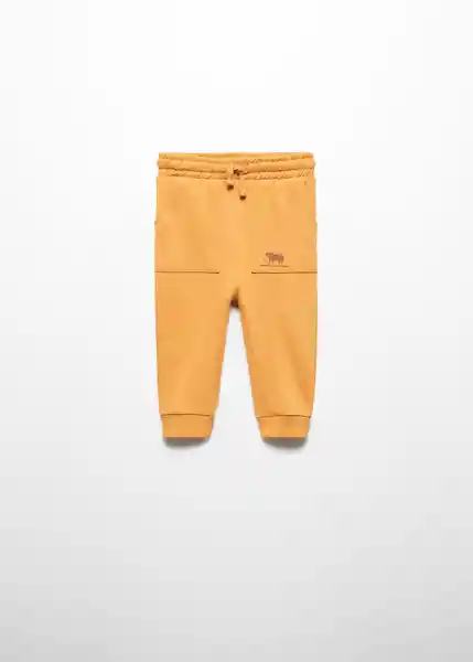 Pantalón Matt Mostaza Talla 72 Niños Mango