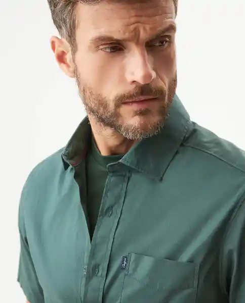 Camisa Carbón Pocket Verde Topiario Ultraoscuro L Chevignon