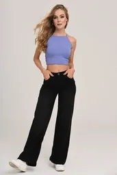 Jean Napoles Color Negro Talla 12 Ragged