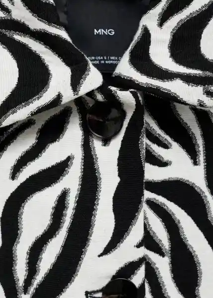 Chaqueta Mati Negro Talla M Mujer Mango