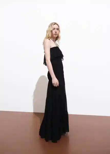 Vestido Divi Negro Talla S Mujer Mango