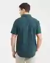 Camisa Utility Details Verde Boa Oscuro Talla L Chevignon