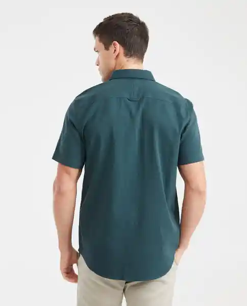 Camisa Utility Details Verde Boa Oscuro Talla L Chevignon