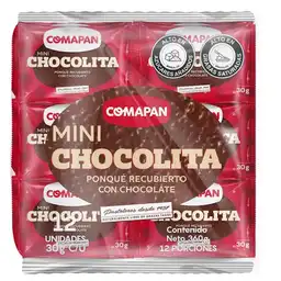 Comapan Ponque Mini Chocolita