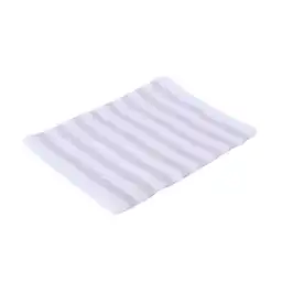 Toalla Infantil Para Baño de Algodón Con Rayas Gris Miniso