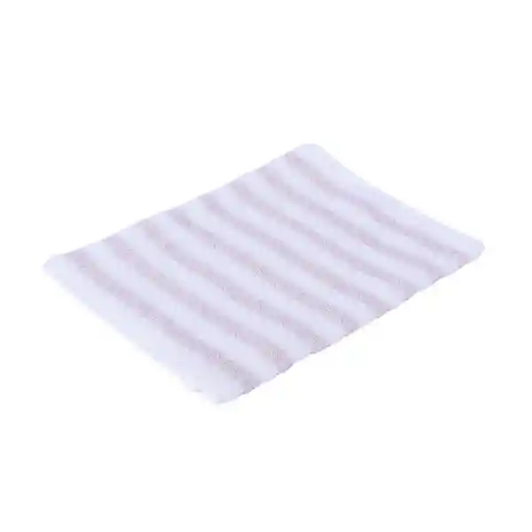 Toalla Infantil Para Baño de Algodón Con Rayas Gris Miniso